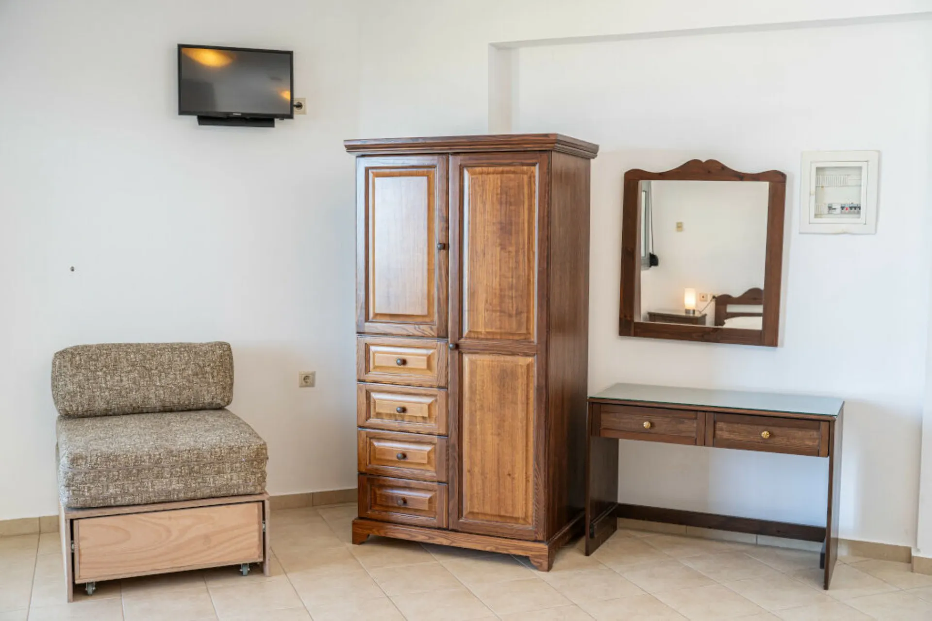 Aparthotel Aridas at the Beach - Studio B seitlicher Meerblick