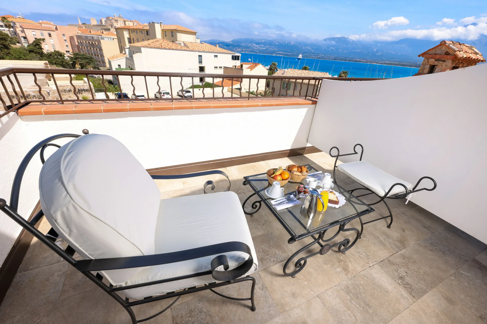 Hotel L'Abbaye - Doppelzimmer Rooftop Meerblick