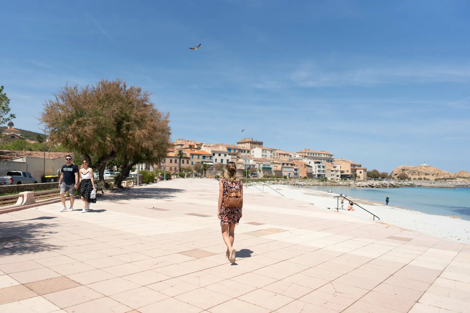 Strandpromenade in Ile Rousse
