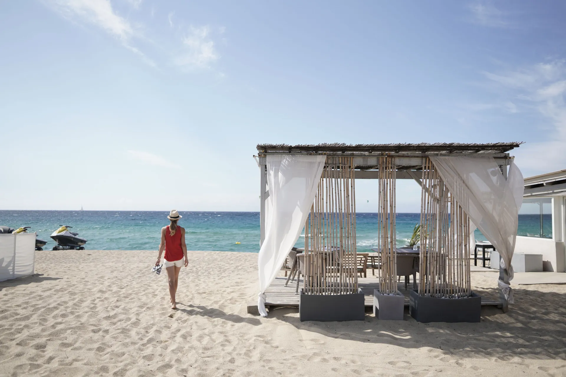 Strandbar in Algajola
