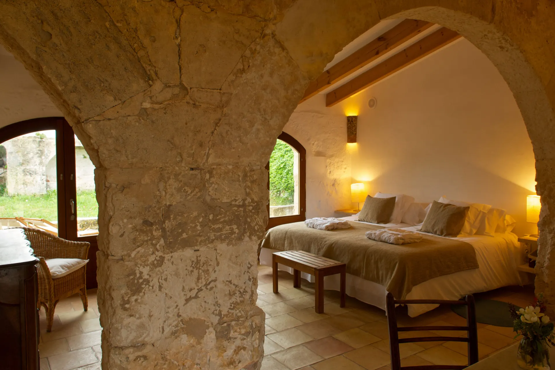 Landhotel Alcaufar Vell - Junior Suite mit Terrasse.