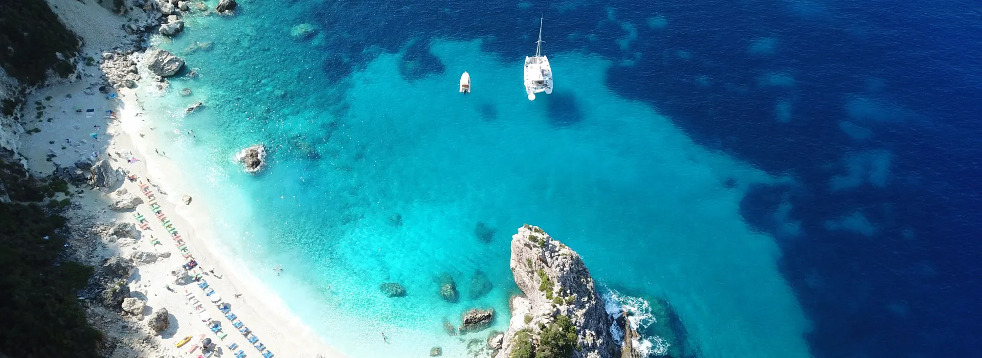 Luftaufnahme Agiofili Strand