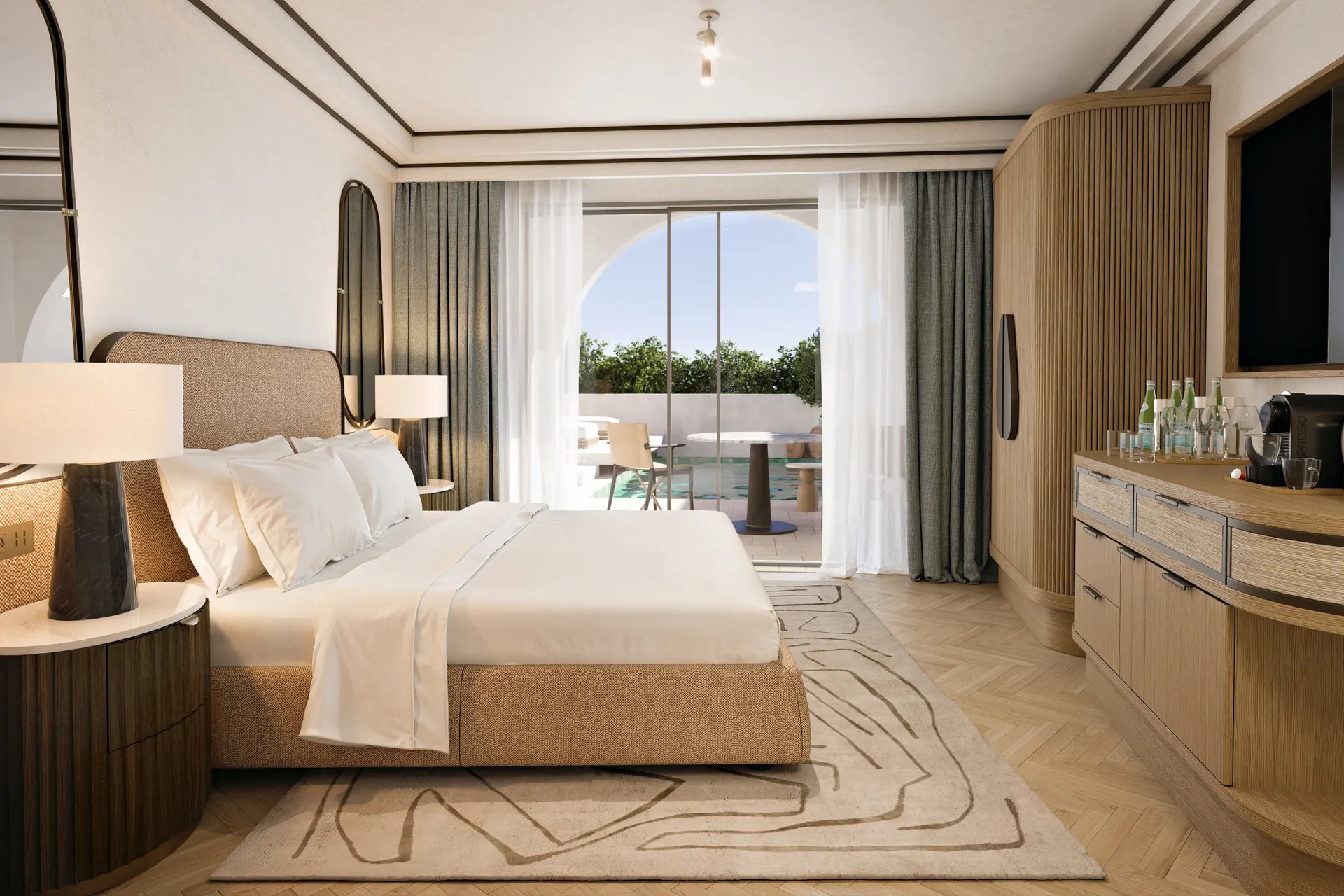 Doppelzimmer Deluxe Poolblick mit Privatpool