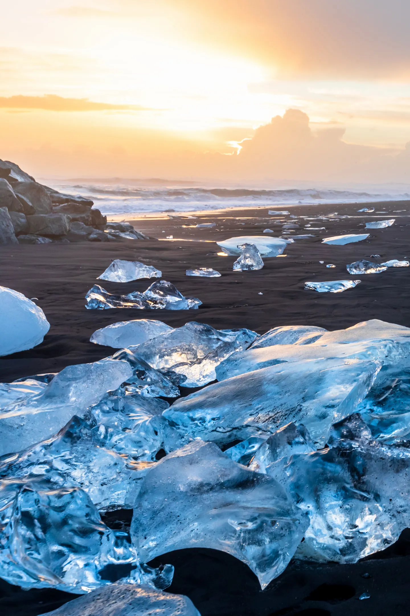 Diamond Beach an der Küste Islands
