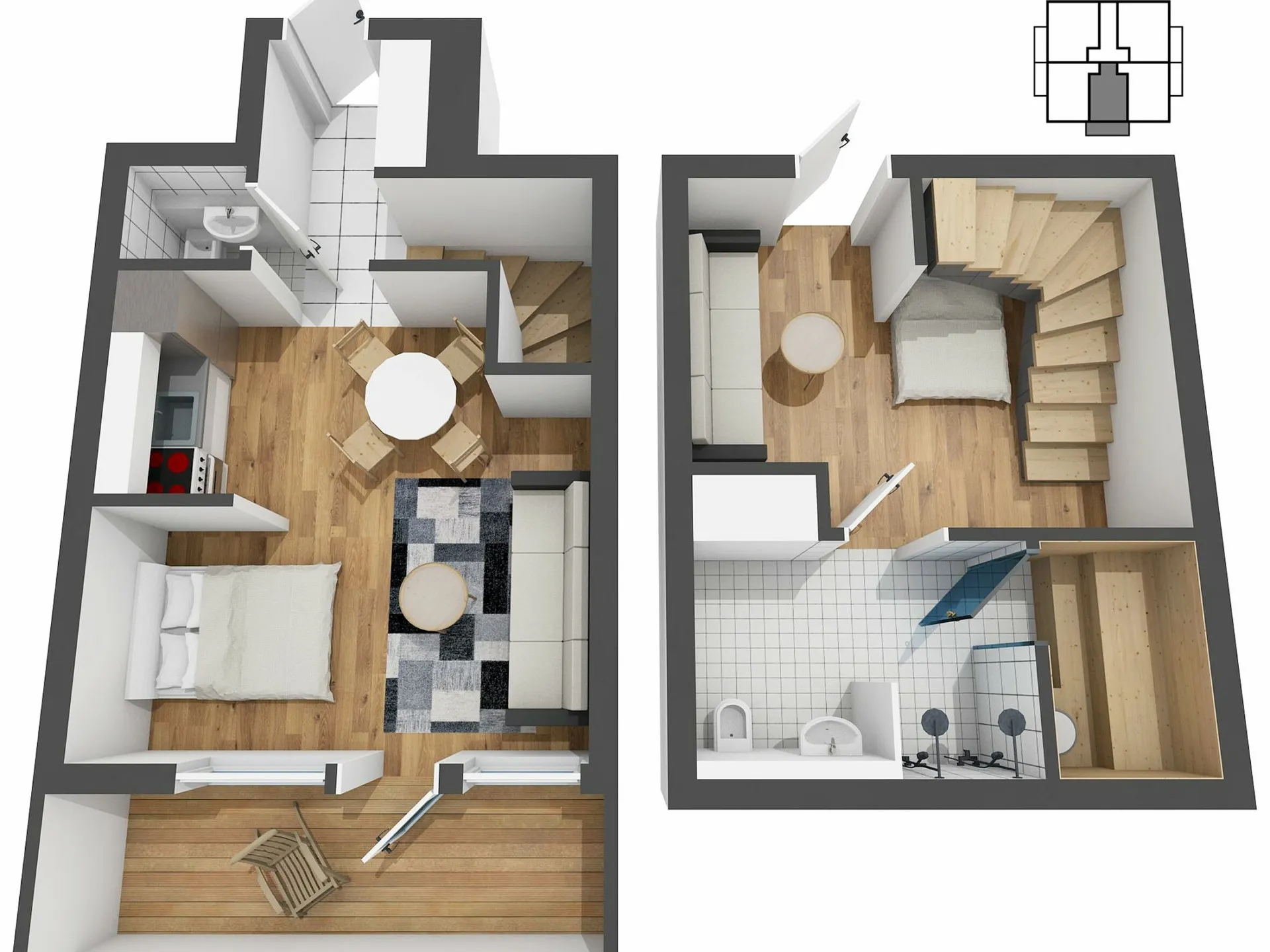 Appartements in Levi - Studio