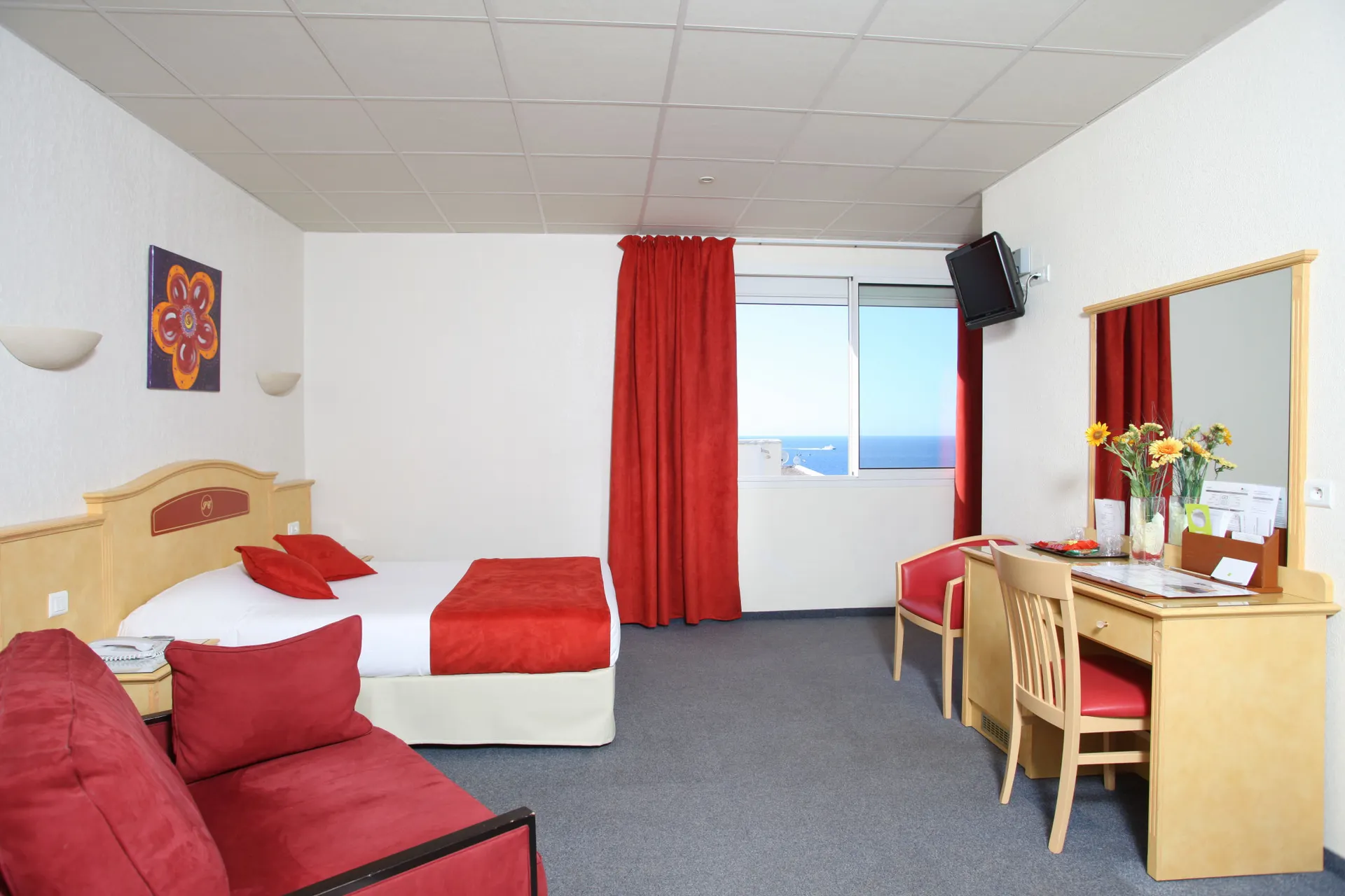 Hotel Saint Christophe - Familienzimmer seitl. Meerblick