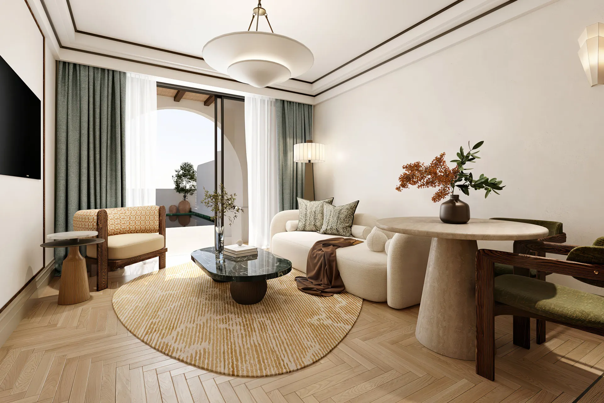 Suite seitlicher Meerblick mit Privatpool