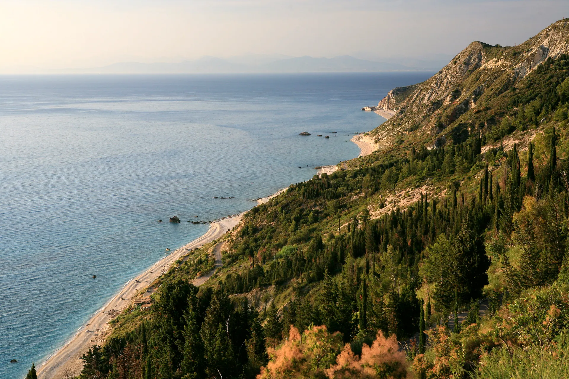 Egremni Beach-Sonnenuntergang