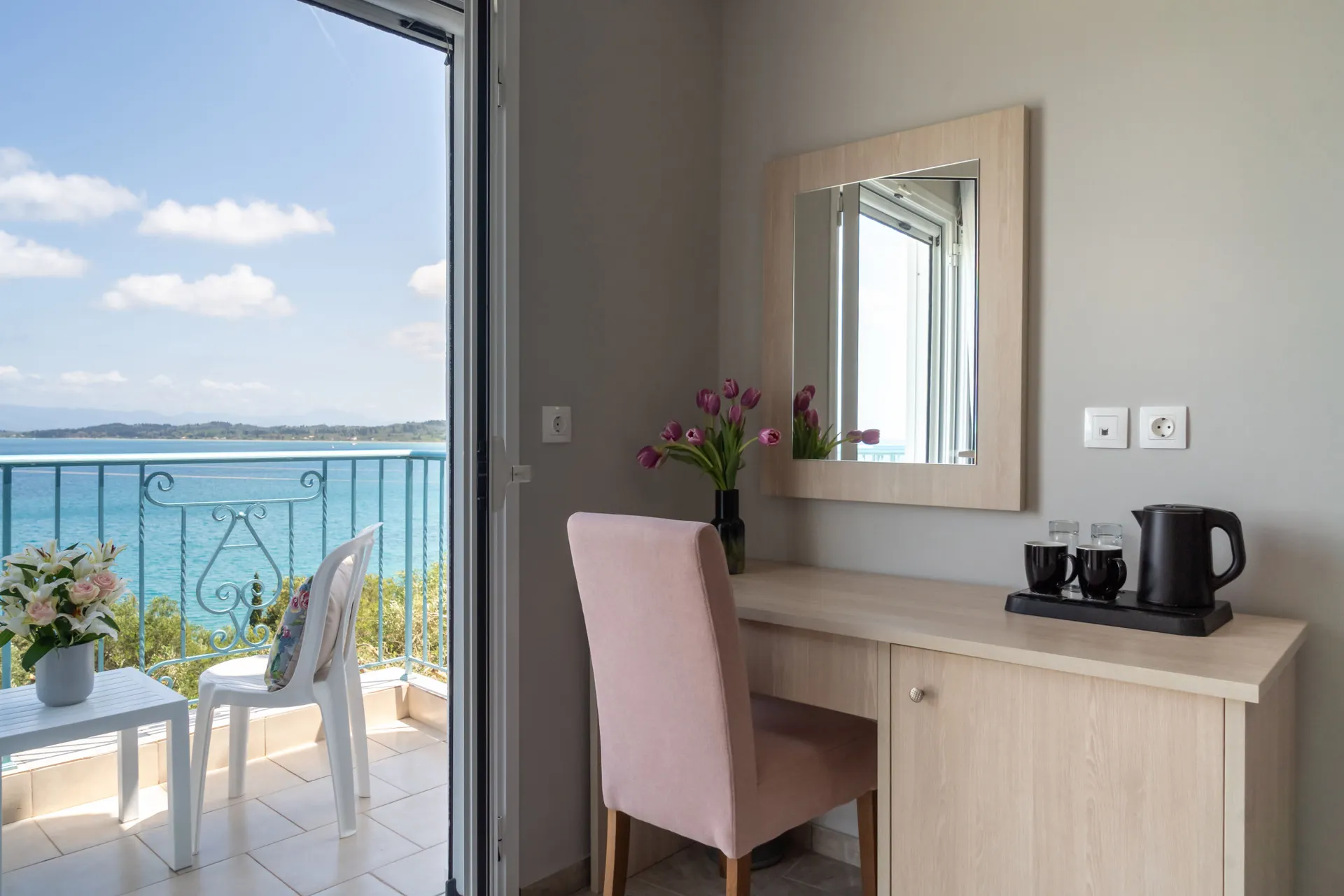 Hotel Corfu Aquamarine - Doppelzimmer Meerblick